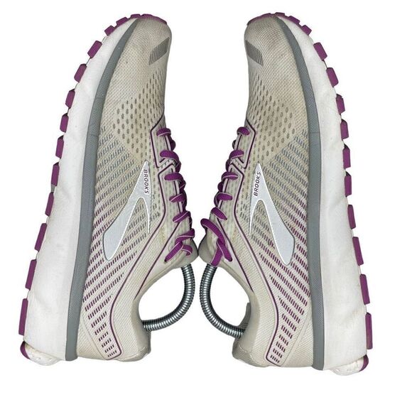 Brooks Womens Ghost 12 1203051B186 White Running Shoes Sneakers Size 10 B - Picture 5 of 9